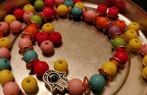 Bracciale hamsa kabbalah - bracciale,