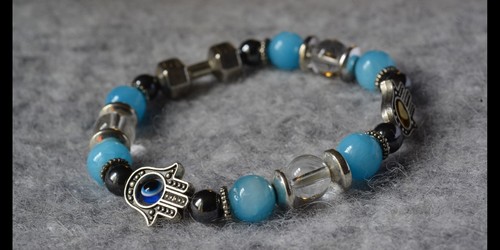 Bracciale hamsa kabbalah - bracciale,