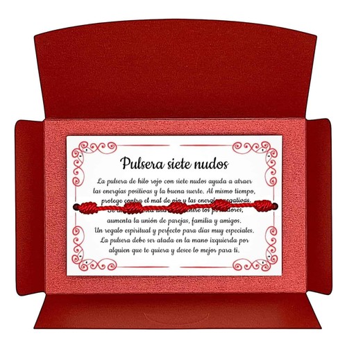 Bracciale sette nodi rosso - sette,